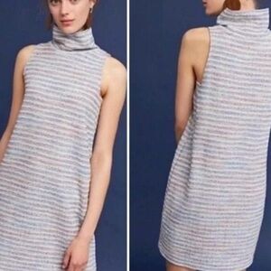 Anthropologie Akemi & Kim Multicolor Mock Neck Sleeveless Tunic Dress Size XS